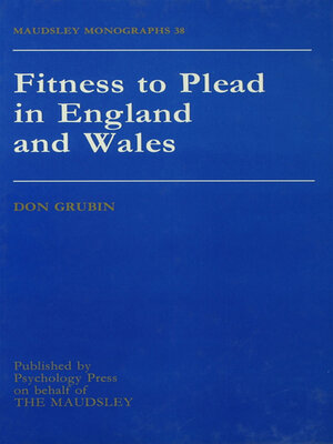 cover image of Fitness to Plead In England and Wales